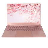 15.6in Laptop for Win11 for N5095 CPU Pink Laptop with Fingerprint Keypad Backlight Keyboard