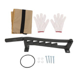Wall Mounted Kindling Splitter Portable Metal Manual Log Cutter Tool for Indoor Outdoor with Gloves Firewood Bag