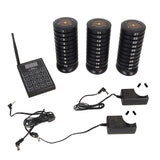 Customers Pager System 30 Buttons 3280ft Distance Rechargeable Wireless Calling System for Restaurant Bar Cafe Prise UA