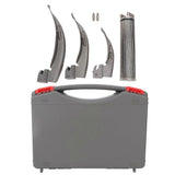 Adult Anaesthetic Professional Stainless Steel Laryngoscope Fiber Optic Detection ToolSilver 3 Kinds of Blade