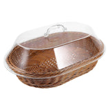 Bread Basket with Lid Tabletop Food Serving Basket Vegetable Basket Dessert Holder