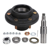 Trailer Axle Kit With 6 On 5.5in Bolt Idler 6000lbs Capacity 2in Round BT8 Spindle for Cargo Boat Tr