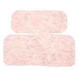 Rose Quartz Neck Chest Massager Soothing Stress Relief Pink Rose Quartz Neck Massager for SPA Fatigue Reduction
