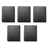 Vegan Leather Folder Zippered Closure Portfolio for Business
