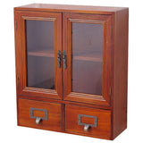 Vintage Counter Top Wooden Storage Cabinet Table Storage Cabinet Food Pantry Cabinet