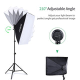 Andoer Photography Kit - 1.8x2.8M Backdrop Set with Softboxes, 135W Bulbs & Stands