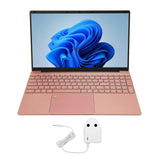for Windows 11 15.6 Inch Laptop for Intel Celeron N5095CPU 1920x1080 IPS HD Screen 16GB RAM Laptop Computer 100?240V Pink 16+1TB EU Plug