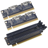 PCIe 4.0 X16 to 2 Ports NVMe Expansion Card PCI-E 4.0 16x to SlimSAS 8i X2 SFF8654 Graphics Card SS