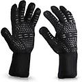 Grill Gloves - Heat Resistant Up To 800c - 1 Pair Black (one Size)