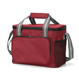 (red) 15l Lunch Bag Insulated Bag Lunch Cooler Bag Black