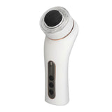 Facial Beauty Device Microcurrent Red Blue LED Vibration Hot Cold Compress Deep Cleansing Skin Lifting Device with 6 Replacement Heads