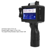Handheld Inkjet Printer Multilingual Portable LCD Screen for Package QR Barcode Number