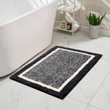 (black) Bathroom Anti-slip Mat, Fluffy And Fluffy Bathroom Rug Washable, Suitable For Shower Sinks And Kitchen Sinks. 60cm X 40cm, Black