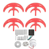 Wind Turbine Kit 4Blade Lantern Vertical Axes Generator Electricity Producer Equipment 1200W48V