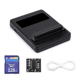 (128GB Black) PSIO Optical Drive Emulator SLD Kit Fit for PS1 Thick Machine 3D-Printed Cover