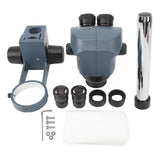 Trinocular Stereo Microscope 750X Magnification 0.75X Zoom Objective with WF10x22 Eyepiece for Inspection Maintenance