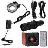 48MP High Definition USB Dual Output Industrial Microscope Camera with 180X Lens 56LED LightUS Plug 100-240V