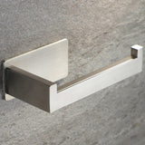 (silver) Toilet Paper Holder Bathroom Drillless Stainless Steel Toilet Paper Door 1 Piece (silver)
