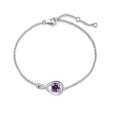 Love Bracelet 925 Silver Infinity Birthstone Bracelet for Women Gift for Her Ref: 3830
