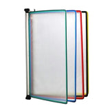 Wall Reference Organizer  Desk Flip File Holder, Polypropylene, 10 Display Pockets