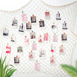 200cm X 100cm Hanging Photo Wall Diy Photo Wall With 40 Clips And Nails