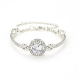 (platinum) Diamond Bracelet Temperament Versatile Flash Diamond Bracelet Simple Diamond Bracelet Jewelry