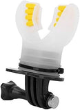 Muzzle Bite Mount, Hands-free Diving Pad With Gun Muzzle Attachment For Gopro For Sjcam For Easy Small Sports Camera (white)