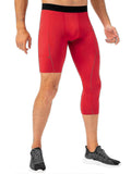 Men One Leg Leggings Fitness Pants For Basketball Side Pockets Fitness Training Single Leg Tights Multiple Sizes Available