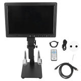 LCD Digital Microscope 10.1 Inch 16MP 1080P Video Microscope with 150X C Mounting Lens LED Lamp Metal Bracket 100240V EU Plug