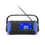 Hand-cranked Solar Rechargeable Radio Digital Lcd Screen Emergency Power Supply