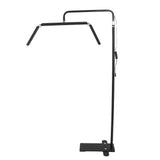 36in 40W LED Floor Light 10 Brightness 3200K to 5600K Height Adjust Free Rotating Eyelash Beauty Lamp 100240V EU Plug