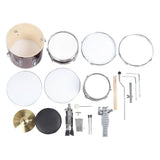 Children Percussion Drum Set Metal 3 Rock Drums and 1 Cymbal Set for Students Beginner