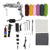 Tufting Starter Kit Safe High Speed 2 in 1 Cut Loop Pile Handheld Rug Tufting Tool Set for Beginners 100240V EU Plug