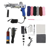 2 in 1 Cut Pile Loop Pile Electric Rug Gun Machine Starter Kit 40 Stitches Per Second Flexibility Carpet Gun Machine 100240V UK Plug