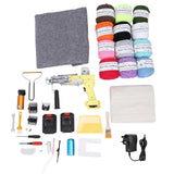 Cordless Rug Tufting Gun Kit Multifunctional Tufting Gun With Electric Scissors for Carpet Making 100240V UK Plug