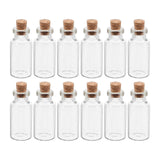 12pcs Small Cork Glass Bottles Multi-function Wish Bottles Delicate Miniature Bottles Mini Glass Vials Small Glass Jars Corks Glass Bottle