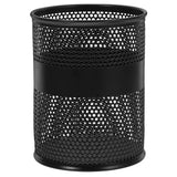 Desk Pen Holder Pen Pencil Storage Bucket Hollow-out Pen Holder Office Desk Metal Stationery Container