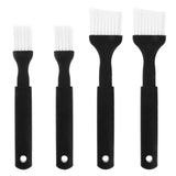 4pcs Nylon Bristle Pastry Brush Plastic Grip for Basting Baking Cooking Food Brush(2 Big Brushes,2 Small Brushes)