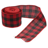 1 Roll Christmas Wired Ribbon For Present Wrapping Diy Crafts Decorative Ribbons Present Wrapping Ribbons Decorative Ribbons Xmas Plaid Ribbons