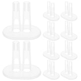 10pcs Plastic Doll Stand For Felting And Crochet Dolls Dolls Display Stand Holder Doll Display Base Support Clear Plastic Stand For Dolls