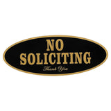 Self-Adhesive Acrylic No Soliciting Sign No Solicitors Door Sign For Front Door Or Window Home Business Apartment Office