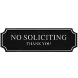 Acrylic Door Sign Store Door Decor Household No Soliciting Sign Store Accessory No Soliciting Acrylic Sign Front Door No Soliciting Sign