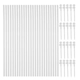 20 Set Windmill Pole Plastic Windmill Rods Wind Pole Wind Making Rod Windmill Attachment Diy Windmill Sticks Flower Kit Diy Pinwheel Plastic Rods Craf