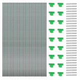 Greenhouse Hoops For Diy Grow Tunnel Fiberglass Garden Hoops Kit Support Hoops Frame For Garden Netting Raised Bed Plant Row Cover