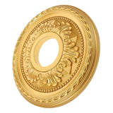 Gold Traditional Ceiling Medallion PVC Ceiling Medallion Fan Medallion Chandelier Ceiling Medallion for Home Bedroom Living Room