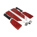 Pedals Cnc Anti- Foot Pads Foot Pads Cycle Accessories For Forza 300 350, Red