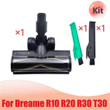Vacuum Electric Floor Brush Kit for R10 R20 R30 T30 Floor Soft Roller Brush Head with LED Dust Lights