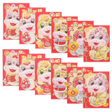 36pcs Chinese New Year Red Envelopes 2025 Year Of Snake Red Packet Lunar Year Money Bag Hong Bao Lucky Money Pockets For Spring Festival Wedding Party