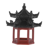 Mini Pavilion Statue Chinese Style Small Pavilion Bonsai Micro Landscape Pavilion Decoration Miniature Pavilion Statue Decor