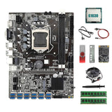 B75 Eth Mboard 12usb+g1630 Cpu+2xddr4 4g Ram+128g Ssd+64g Usb Driver+fan+sata Cable+s Cab